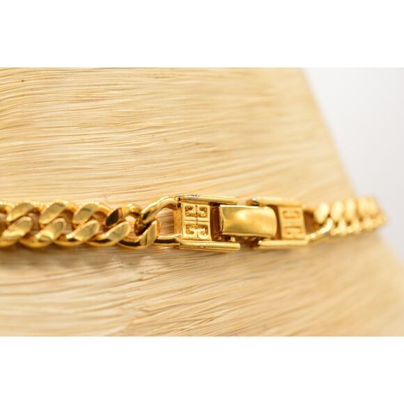 Givenchy Vintage Cuban Chain Necklace Unisex Gold Heavy Chunky Runway 37" Bin3D - Picture 11 of 12
